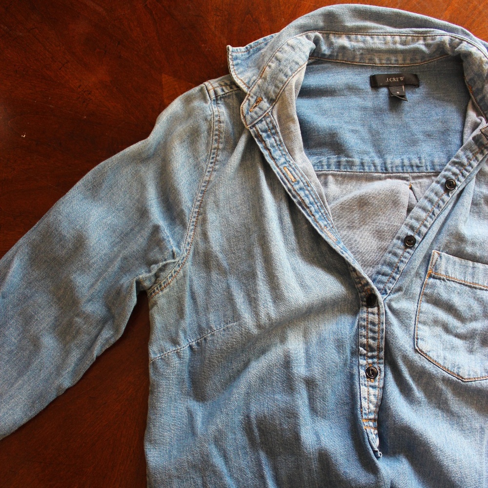 Long Sleeve Chambray Shirt